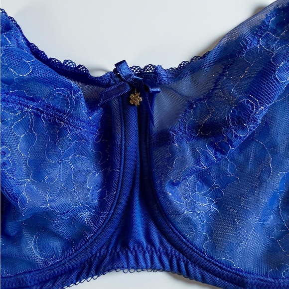 Wacoal Retro Lace Full Coverage Back Smoothing Bra 34DDD/F - Picture 5 of 7